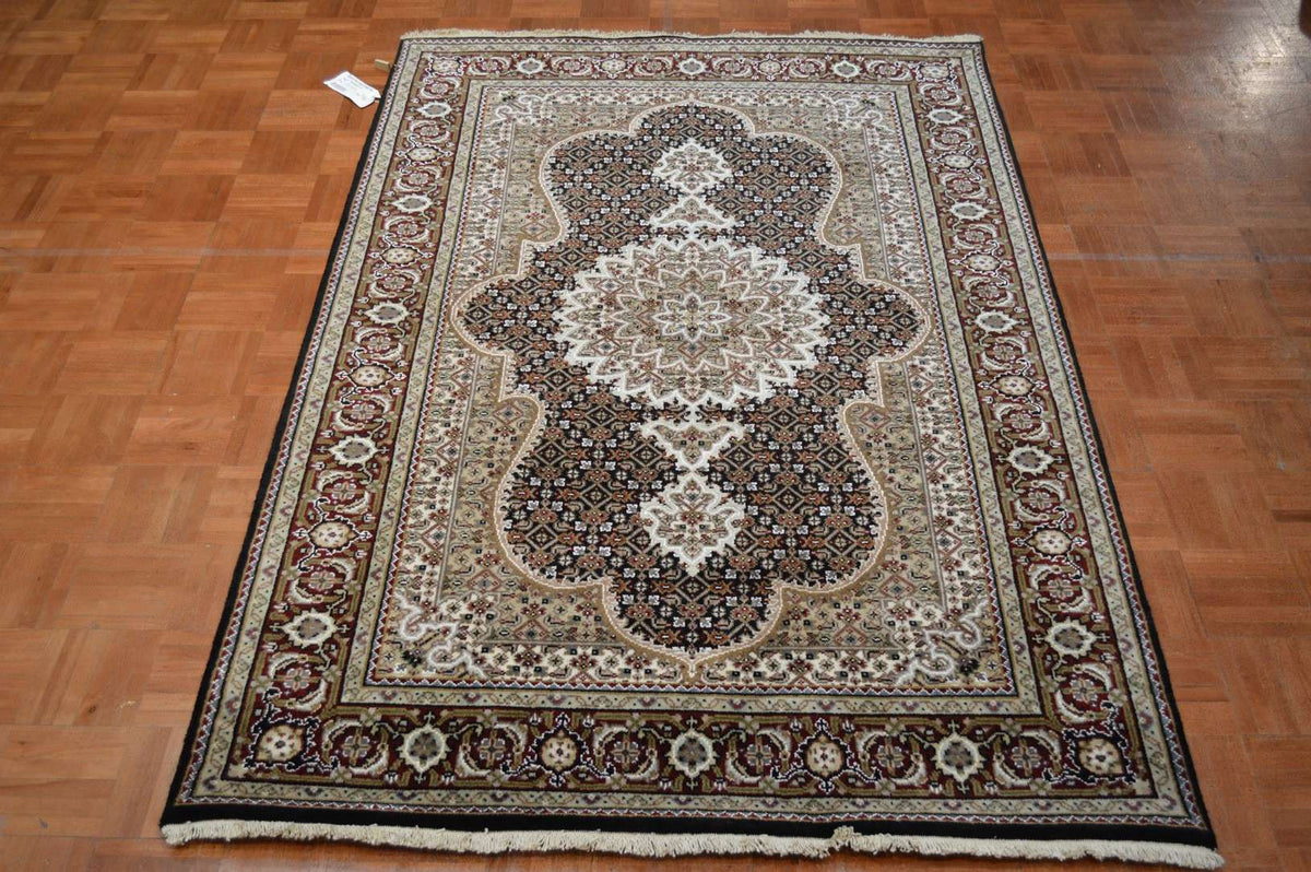 4' 2" x 6' 2" India Bijar Rug image 1