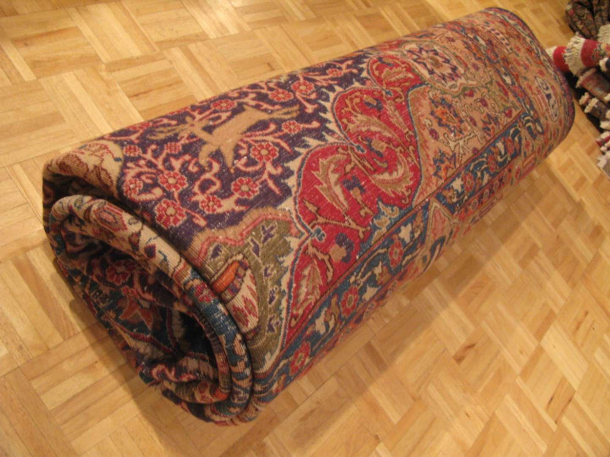 9' 7" x 12' 9" Persian Kashmar Rug image 11
