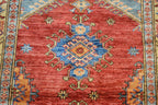 3' 7" x 4' 10" Pakistan Kazak Rug image 7
