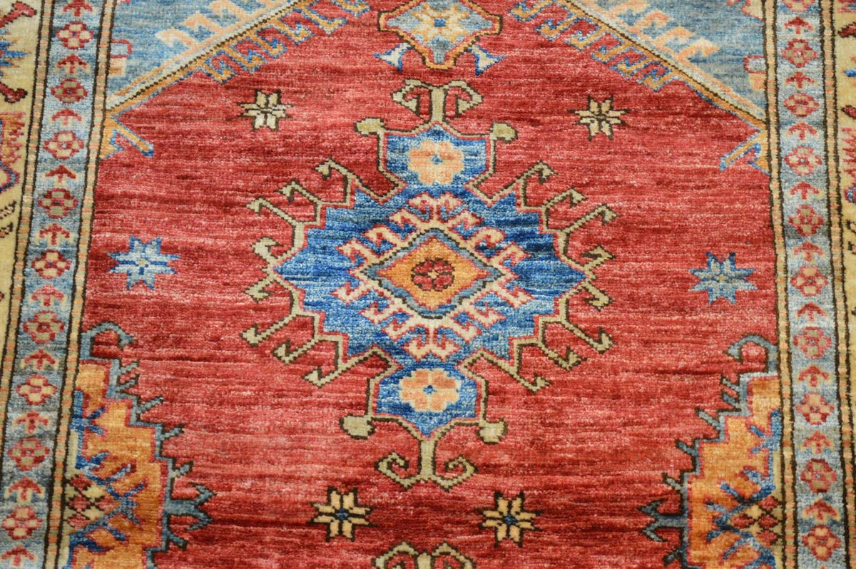 3' 7" x 4' 10" Pakistan Kazak Rug image 7