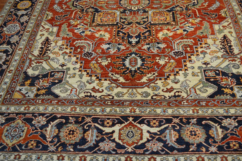 8' 0" x 9' 8" Pakistan Serapi Rug image 9