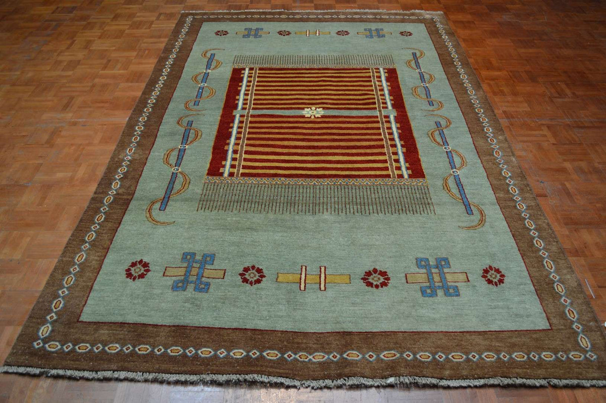 5' 9" x 9' 6" India Gabbeh Rug image 1