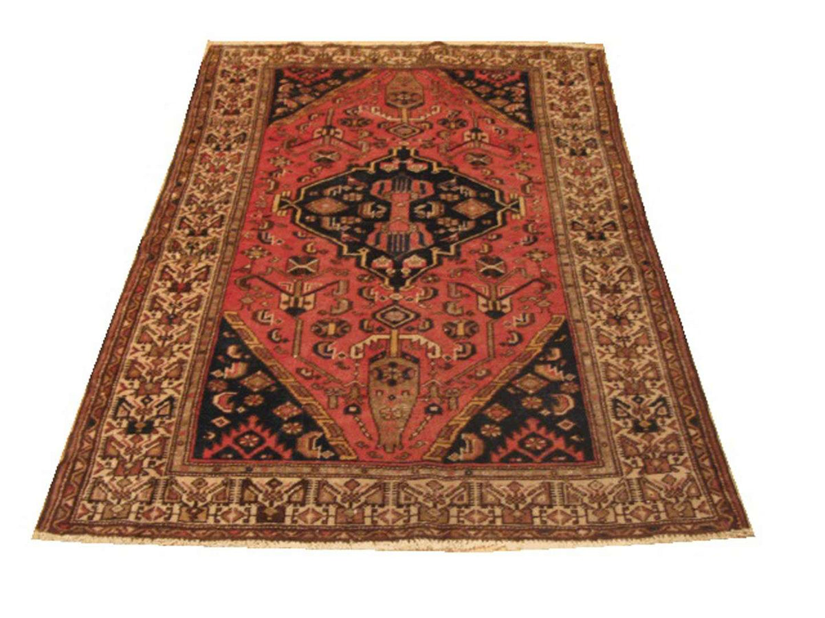 4' 3" x 6' 1" Vintage Zanjan Rug image 0