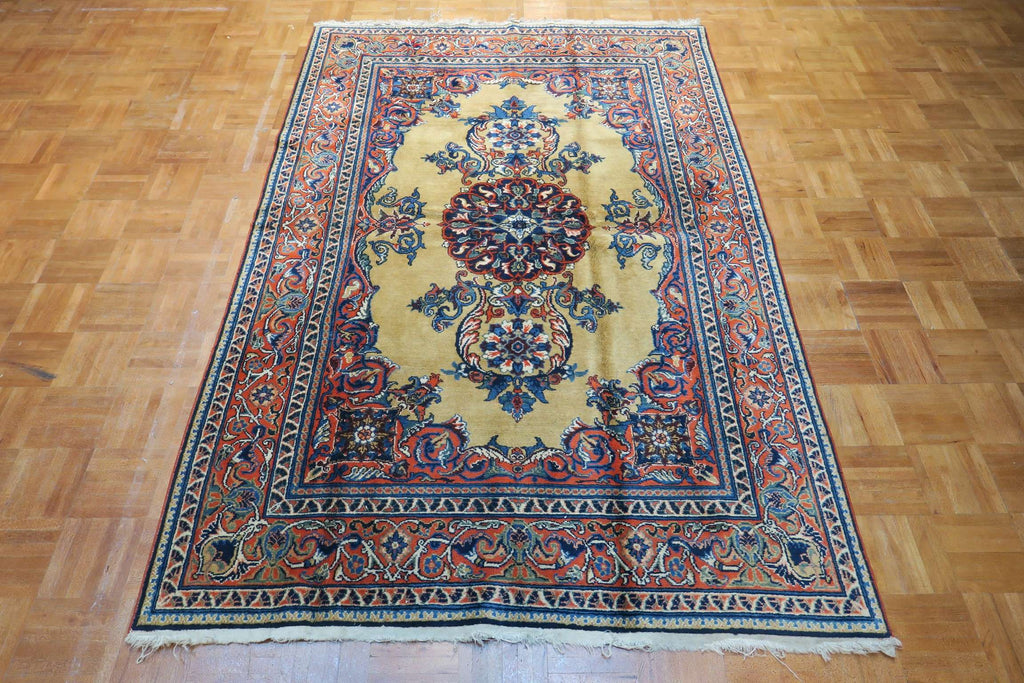 4' 6" x 6' 7" Persian Ardabil Rug image 4