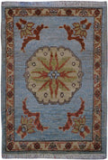 1' 8" x 2' 4" India Peshawar Rug image 0