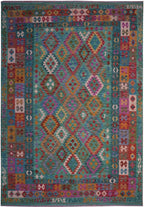 6' 6" x 9' 5" India Kilim Rug image 0