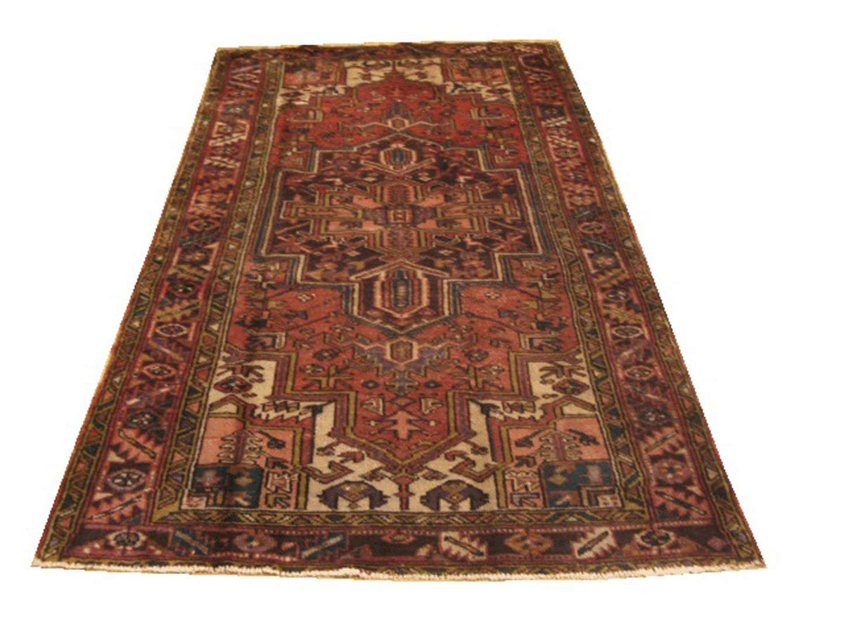 4' 7" x 7' 3" Persian Heriz Rug image 0