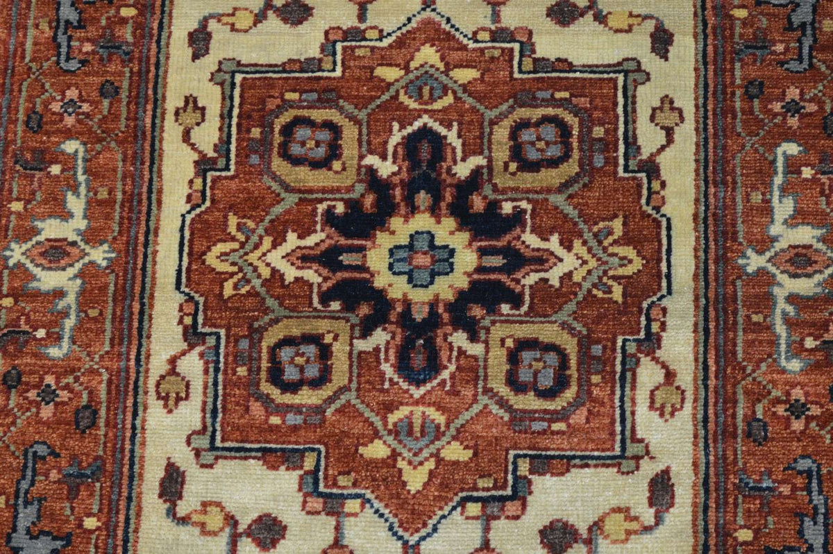 2' 7" x 12' 0" India Serapi Runner image 5