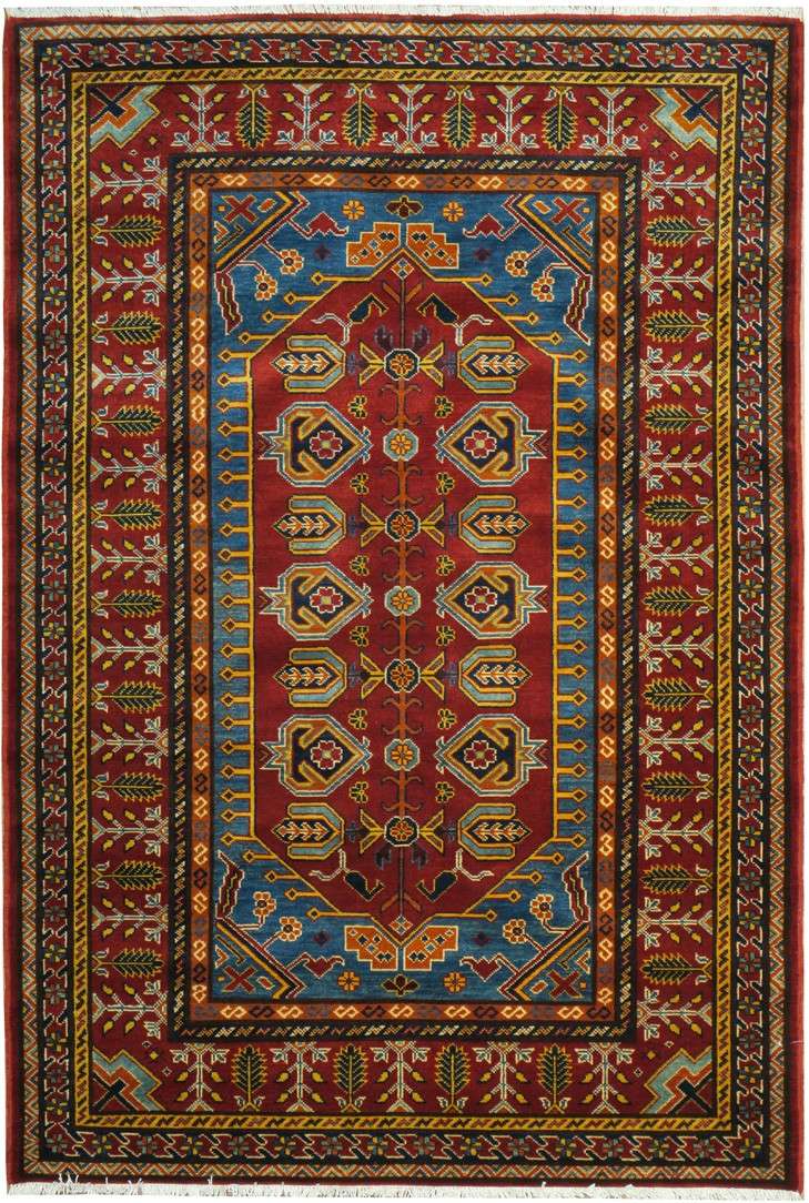 4' 2" x 6' 1" Pakistan Shirvan Rug image 0
