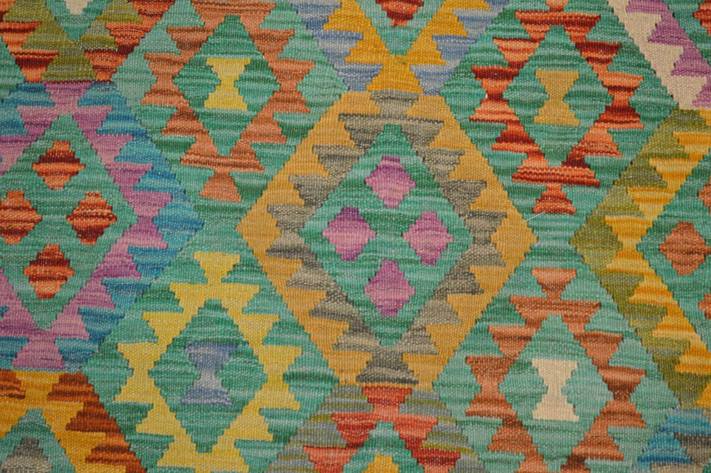 6' 6" x 9' 5" India Kilim Rug image 11