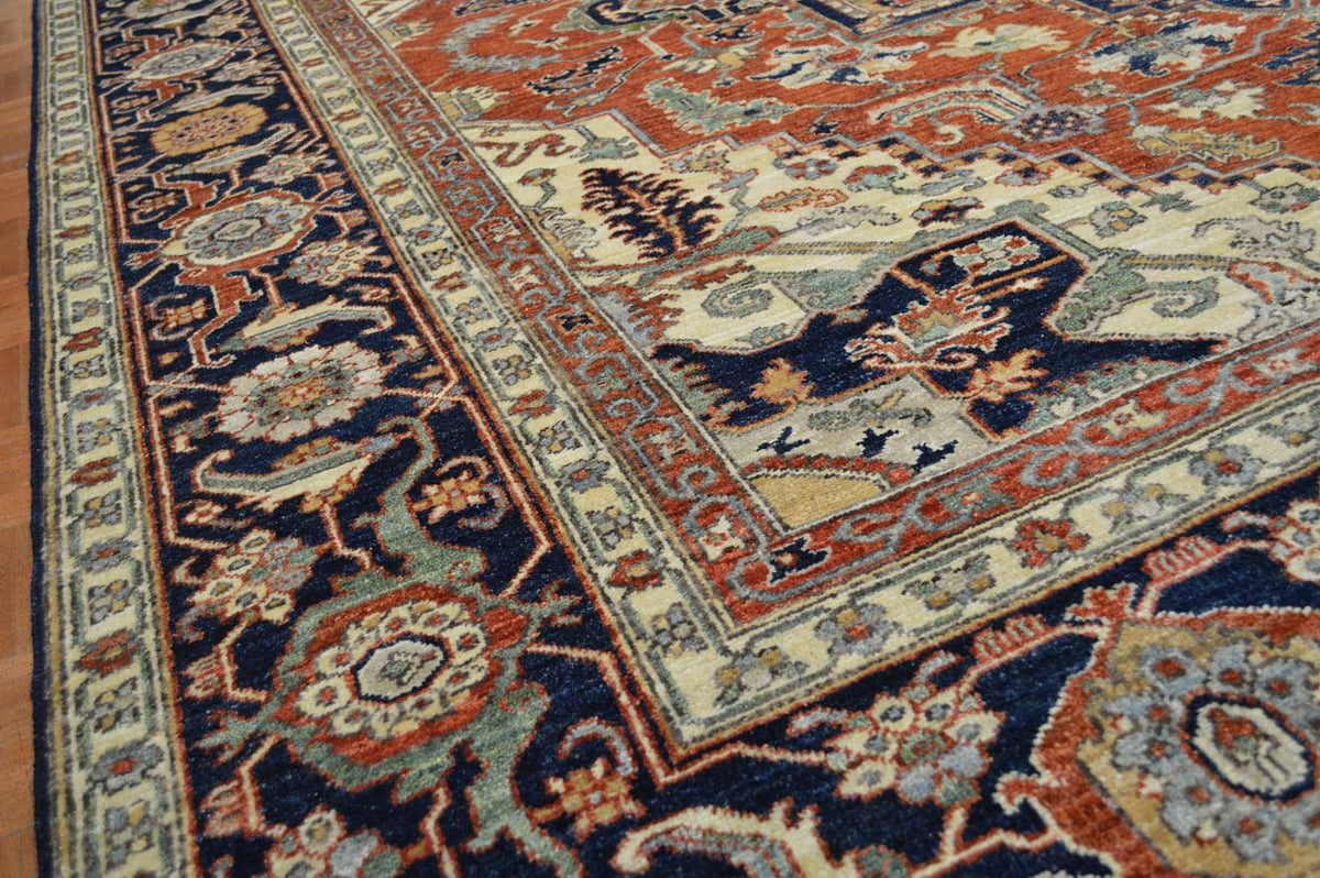 8' 3" x 9' 8" Pakistan Serapi Rug image 6