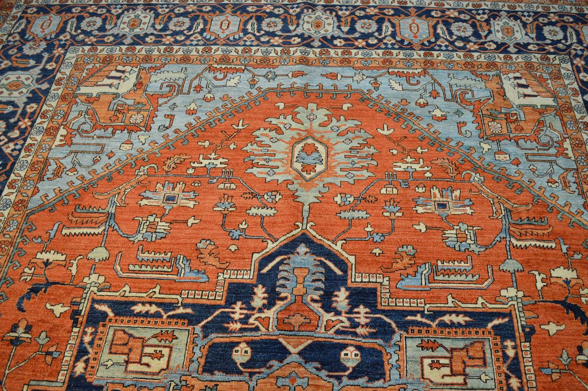 9' 0" x 12' 0" Pakistan Serapi Rug image 3