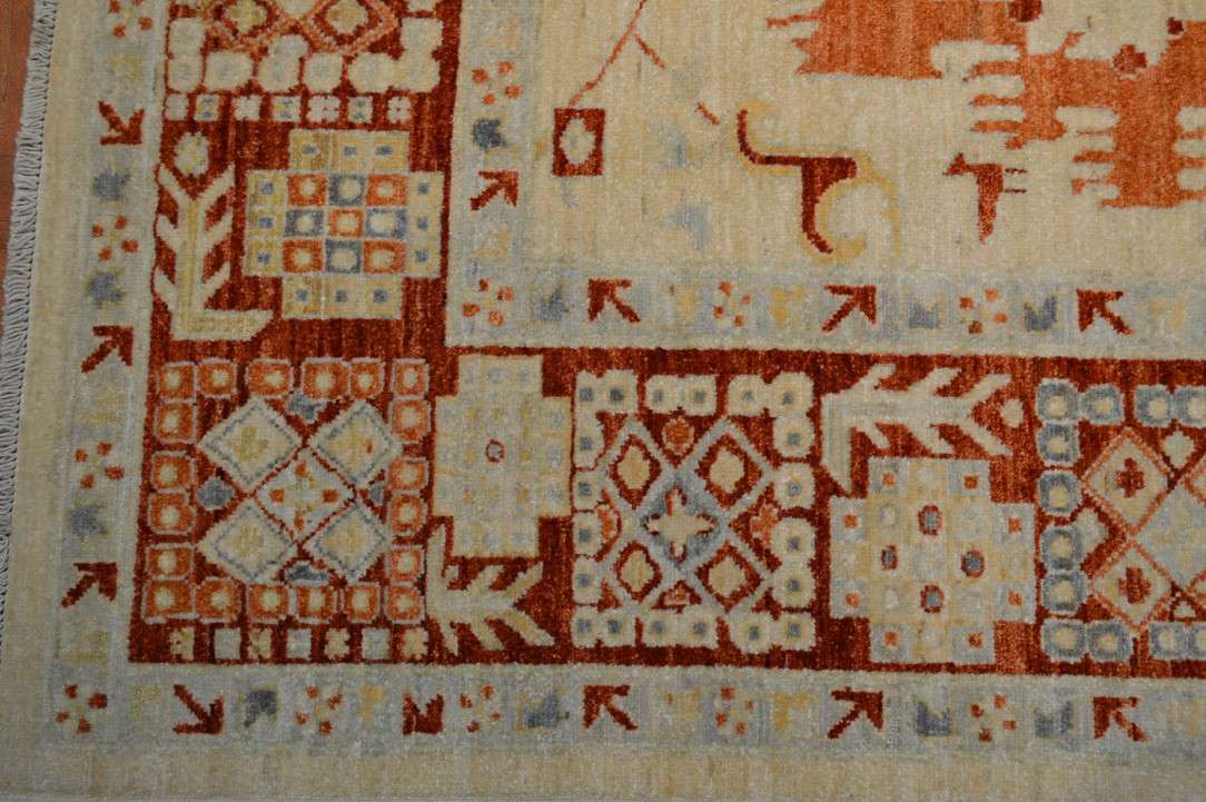 8' 1" x 9' 9" Pakistan Chobi Rug image 3