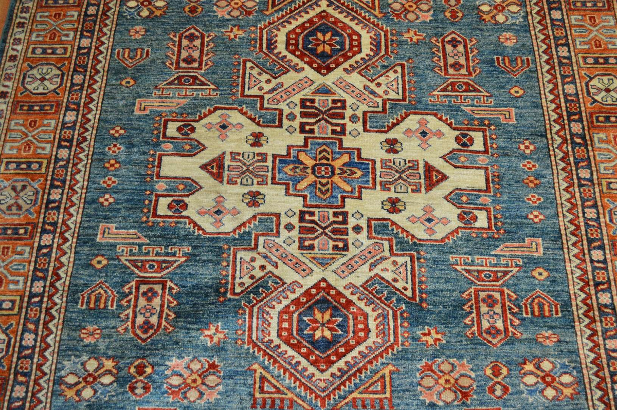 5' 0" x 7' 0" Pakistan Kazak Rug image 7