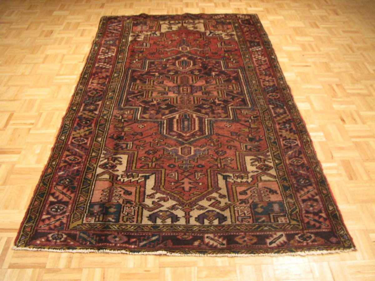 4' 7" x 7' 3" Persian Heriz Rug image 1