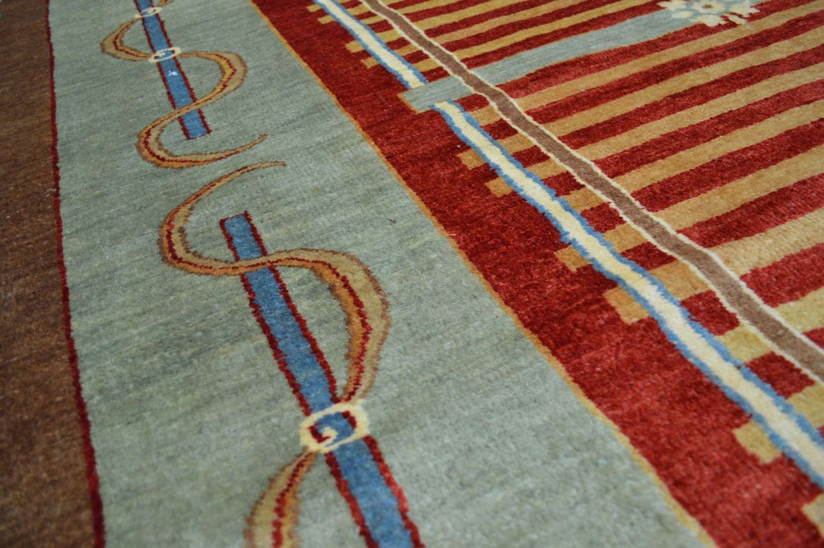 5' 9" x 9' 6" India Gabbeh Rug image 8