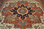 9' 8" x 13' 7" India Serapi Rug image 7