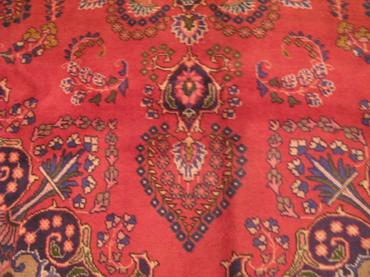 6' 7" x 9' 7" Persian Mashhad Rug image 7