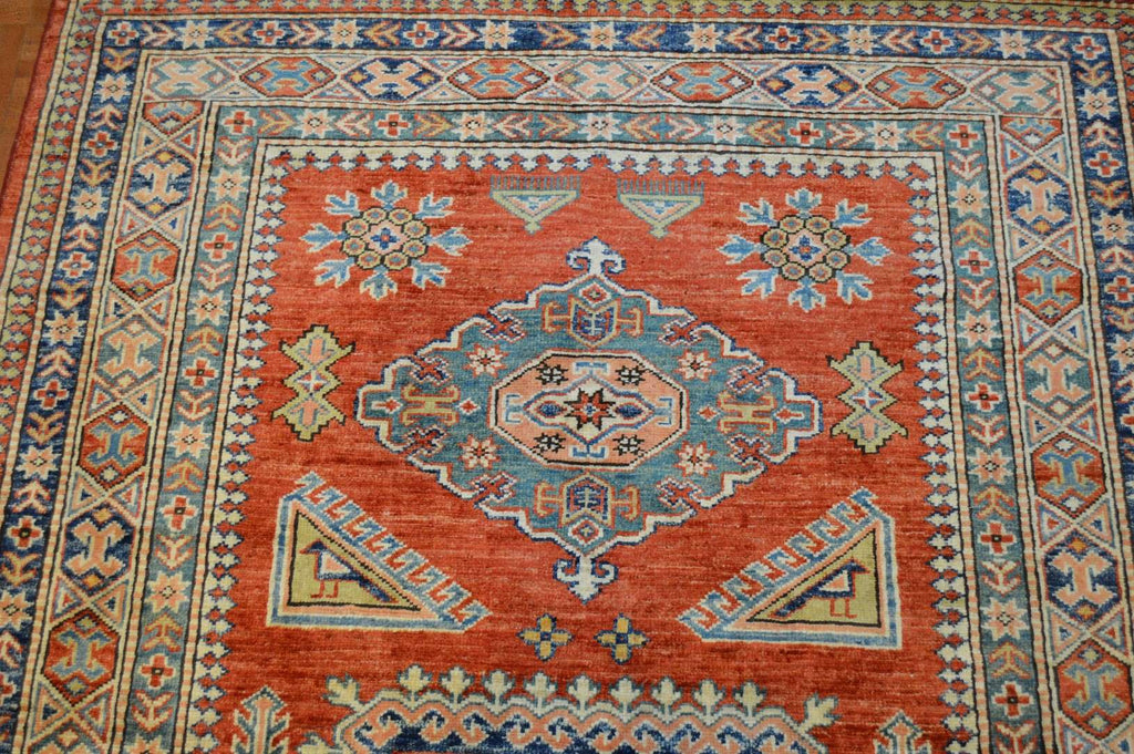 4' 3" x 7' 0" Pakistan Kazak Rug image 7