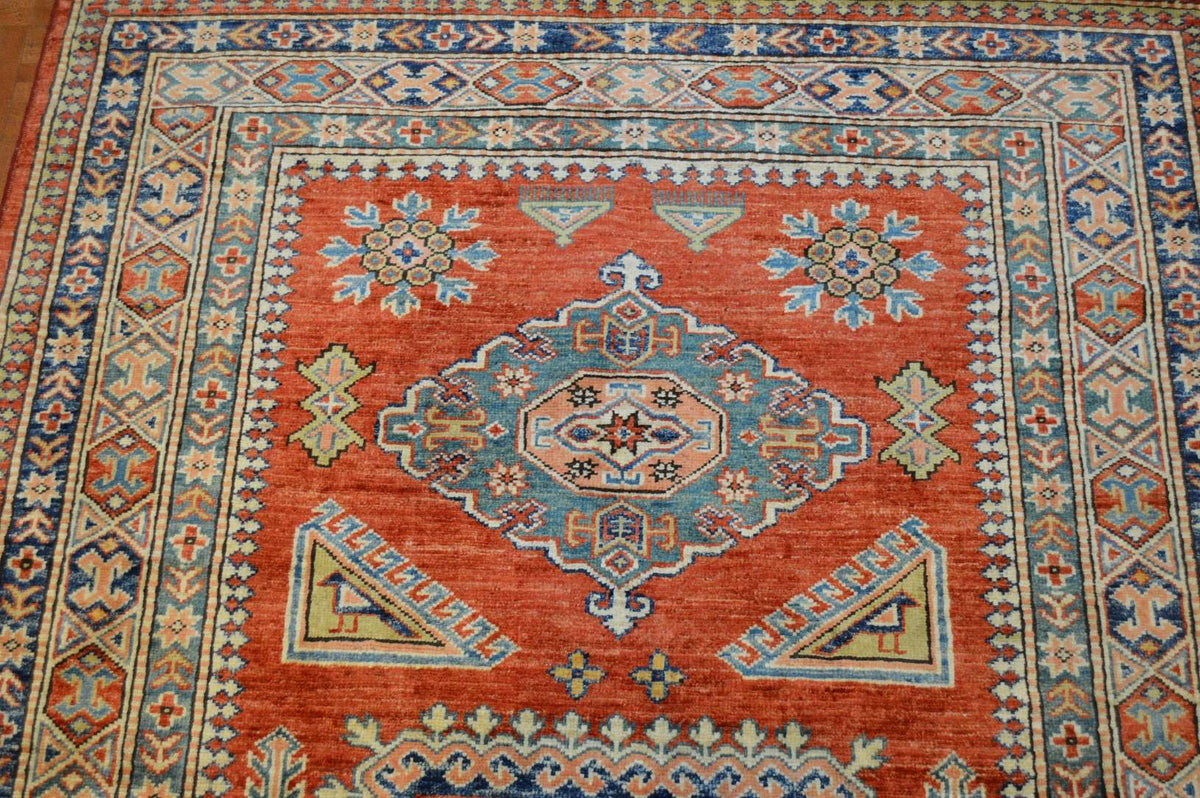 4' 3" x 7' 0" Pakistan Kazak Rug image 7