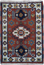 2' 0" x 3' 0" India Kazak Rug image 0