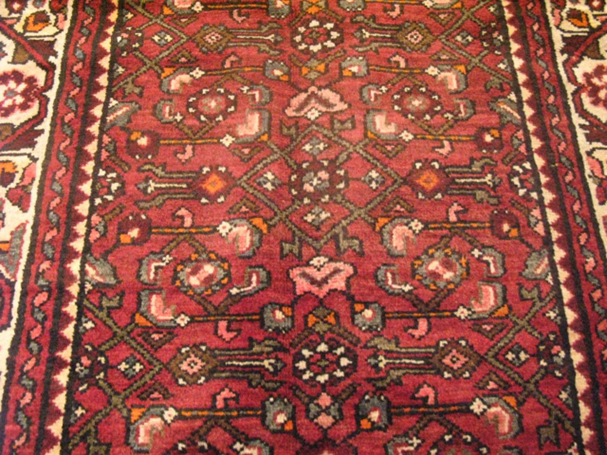 3' 4" x 9' 8" Persian Hosseinabad Runner image 9