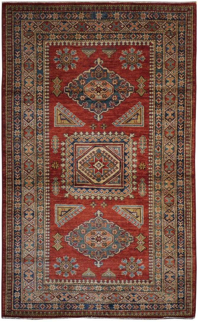 4' 3" x 7' 0" Pakistan Kazak Rug image 0