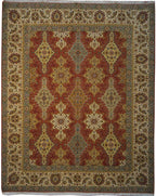 8' 1" x 9' 9" India Agra Rug image 0