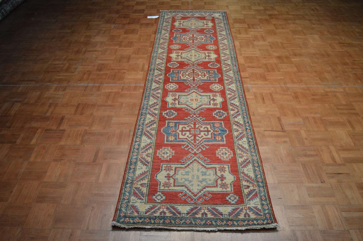 2' 7" x 9' 8" Pakistan Kazak Runner image 1