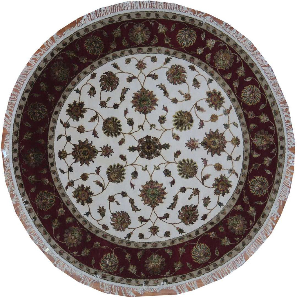 8' 4" x 8' 4" India Tabriz Round Rug image 0