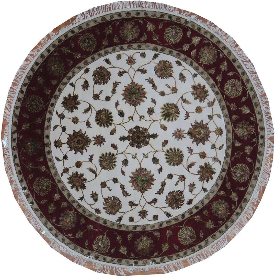 8' 4" x 8' 4" India Tabriz Round Rug image 0
