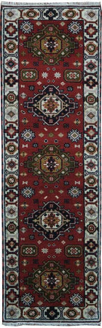 2' 5" x 8' 0" India Kazak Runner image 0