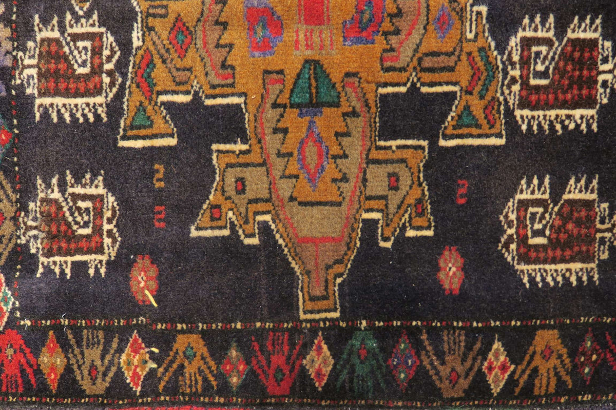 1' 8" x 2' 8" Persian Baluch Rug image 1