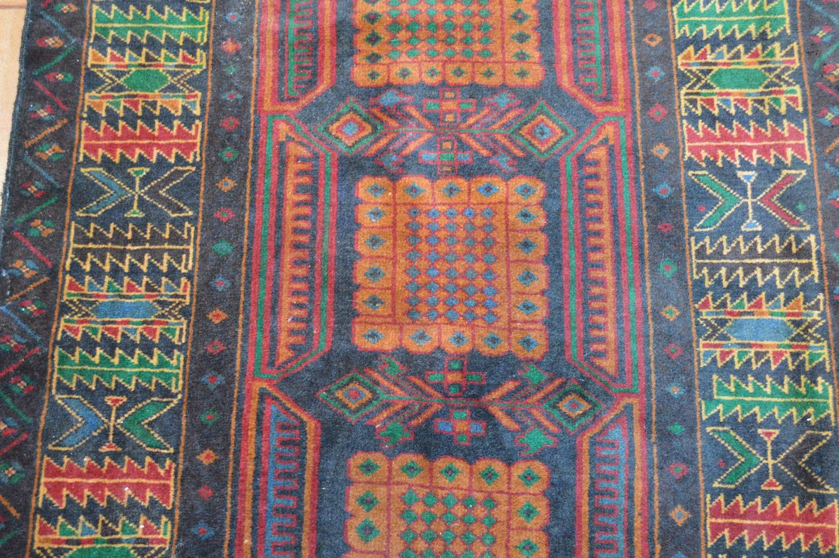 3' 5" x 6' 4" Afghanistan Belouch Rug image 5