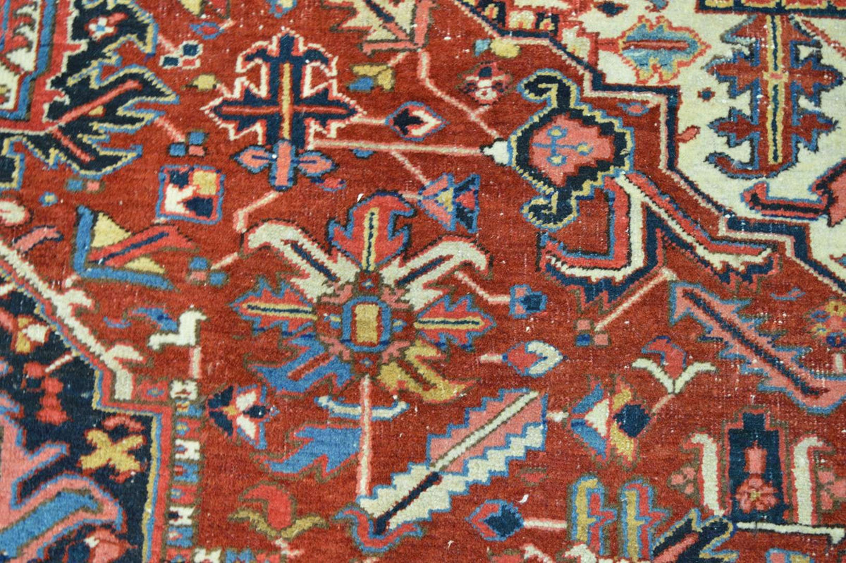 8' 3" x 11' 2" Persian Heriz Rug image 7