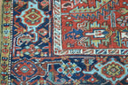6' 6" x 9' 5" Persian Heriz Rug image 2