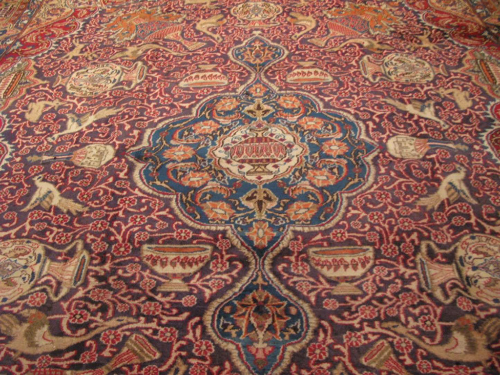 9' 7" x 12' 9" Persian Kashmar Rug image 6