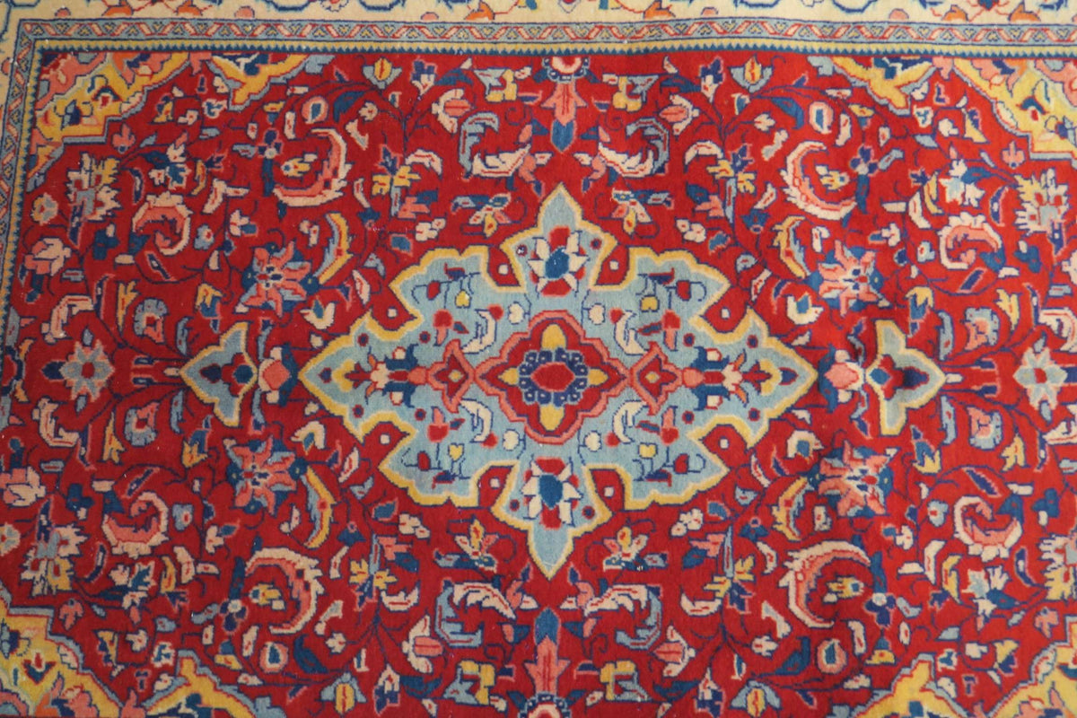 3' 6" x 3' 7" Persian Sarouk Rug image 4