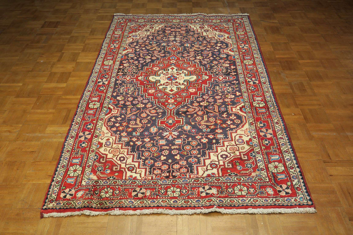 4' 2" x 7' 3" Persian Jozan Rug image 3
