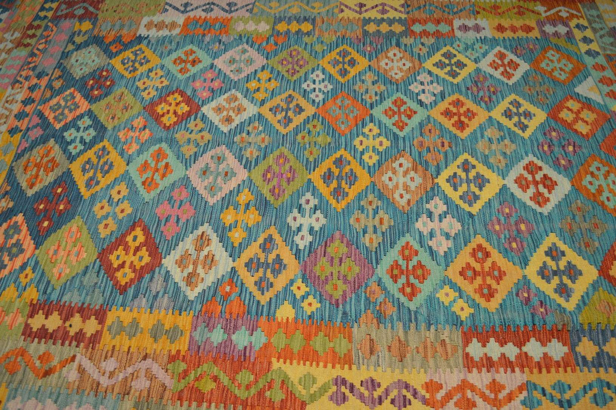 8' 2" x 9' 9" India Kilim Rug image 8