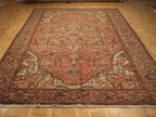 8' 1" x 11' 0" Persian Heriz Rug image 1