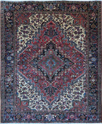 7' 4" x 8' 7" Persian Heriz Rug image 0