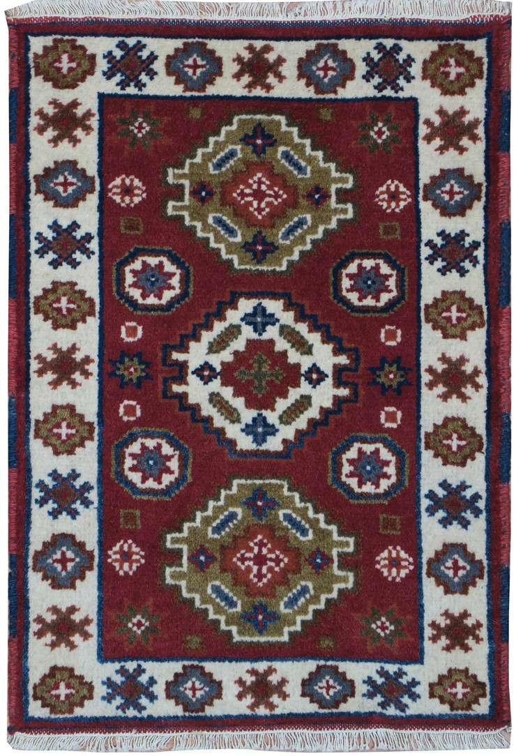 2' 0" x 3' 0" India Kazak Rug image 0