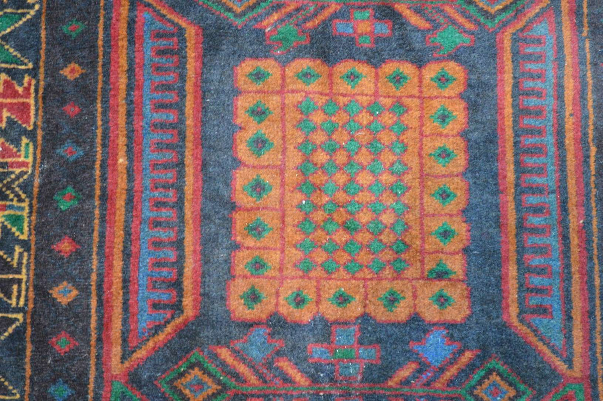 3' 5" x 6' 4" Afghanistan Belouch Rug image 2