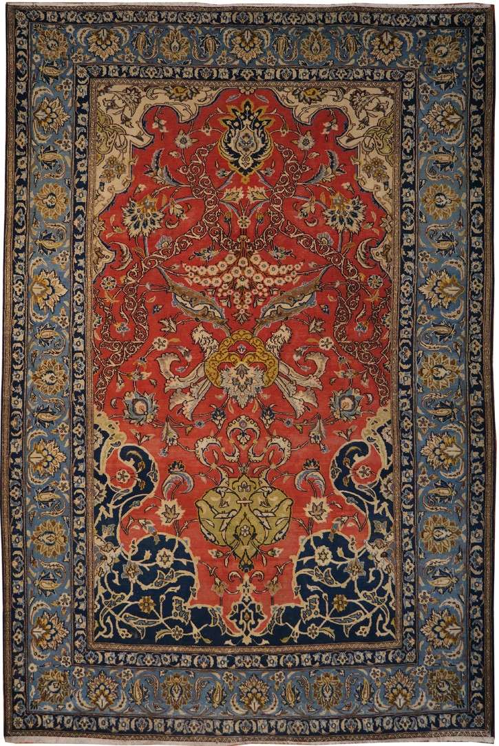 6' 3" x 9' 5" Persian Mohtasham Rug image 0