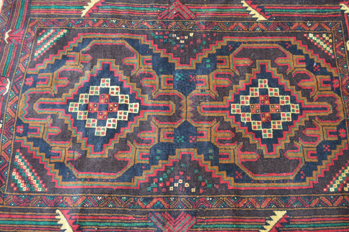2' 8" x 4' 2" Afghanistan Belouch Rug image 5