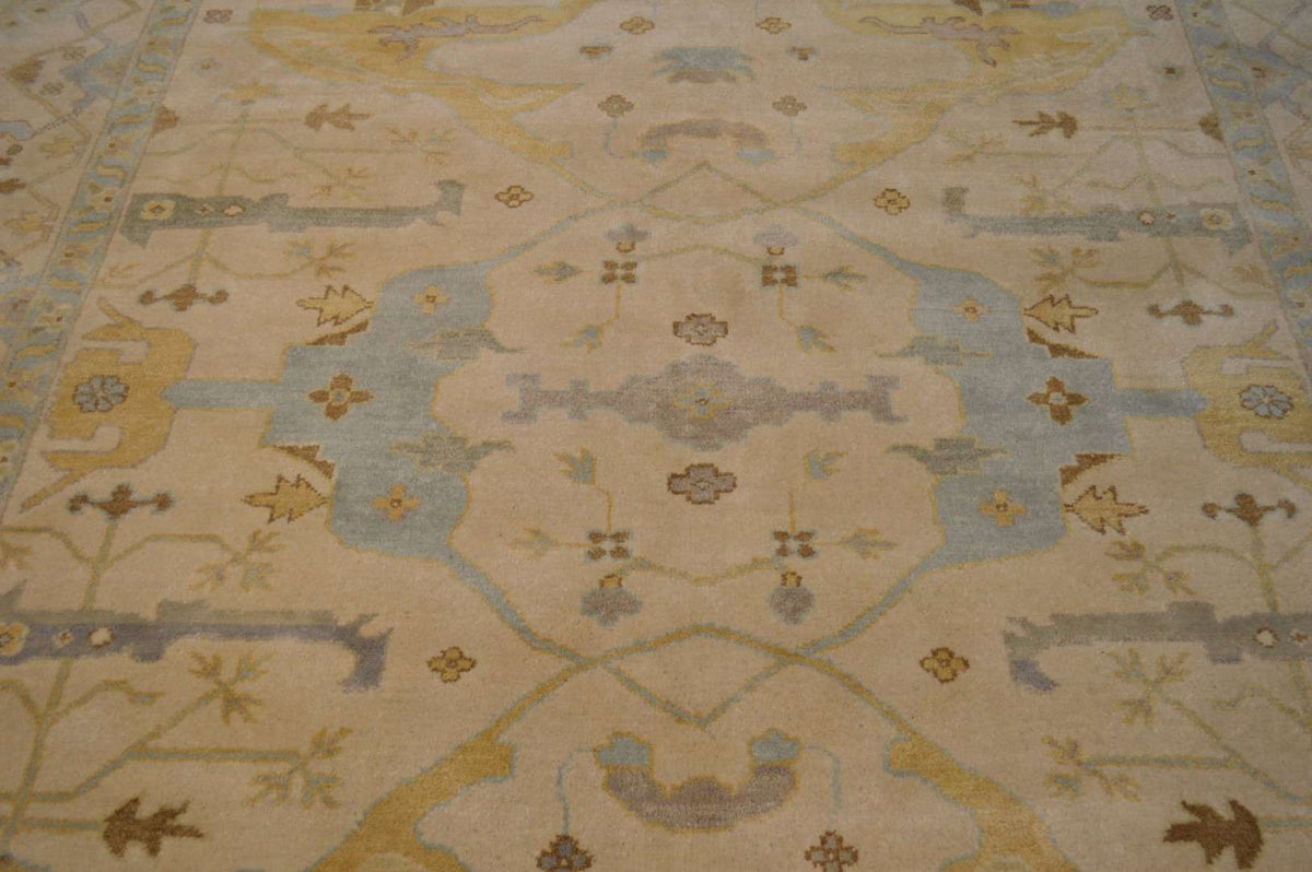 9' 2" x 12' 0" India Oushak Rug image 6