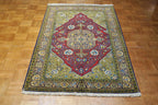 3' 5" x 5' 5" Persian Shahreza Rug image 5