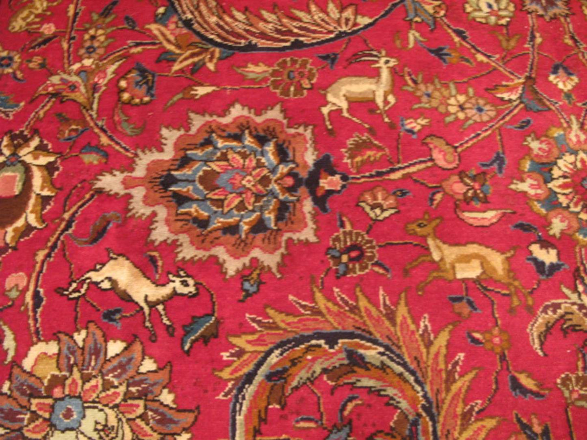 9' 6" x 13' 2" Persian Tabriz Rug image 4