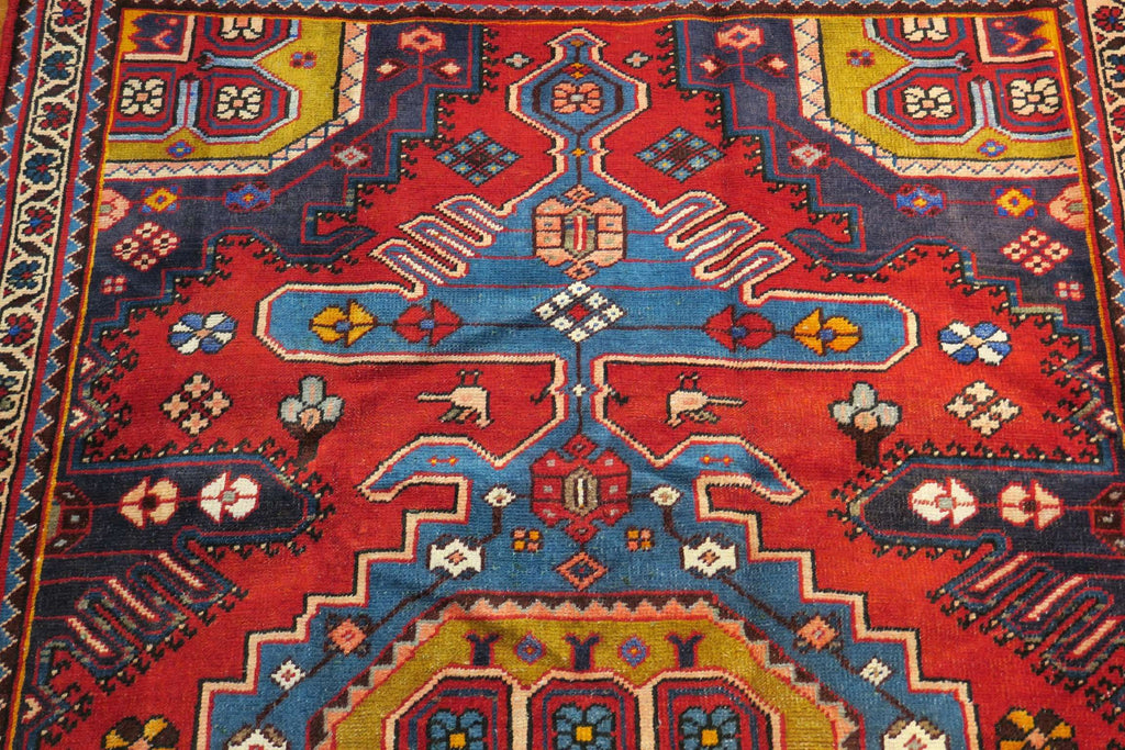 4' 2" x 6' 4" Persian Hamadan Rug image 1